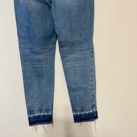 Koaj Norini Boyfriend Straight Leg Jeans Women's 4 Blue Distressed Medium Wash - Picture 6 of 10